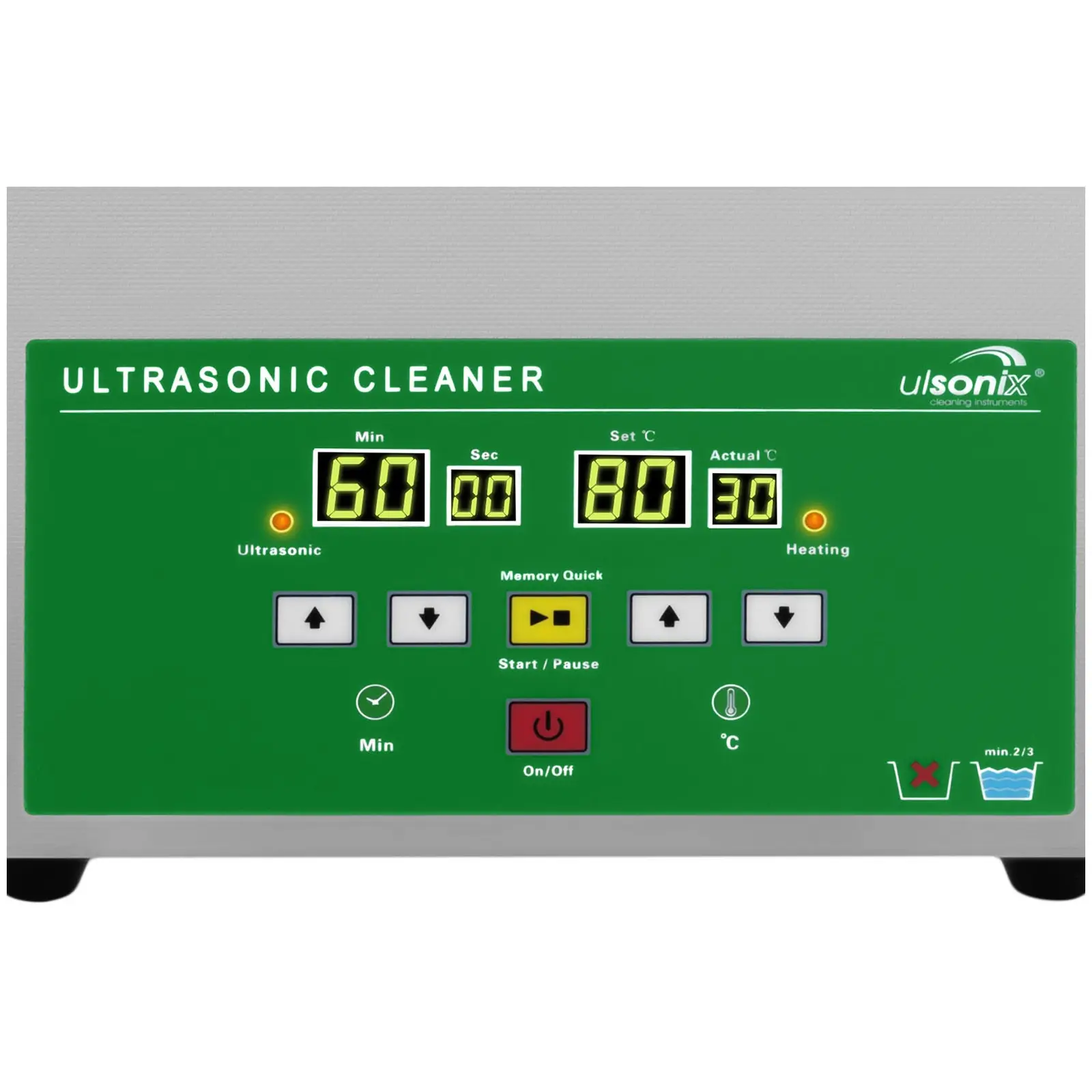 Nettoyeur ultrason - 3 litres - 80 W - Memory Quick Eco
