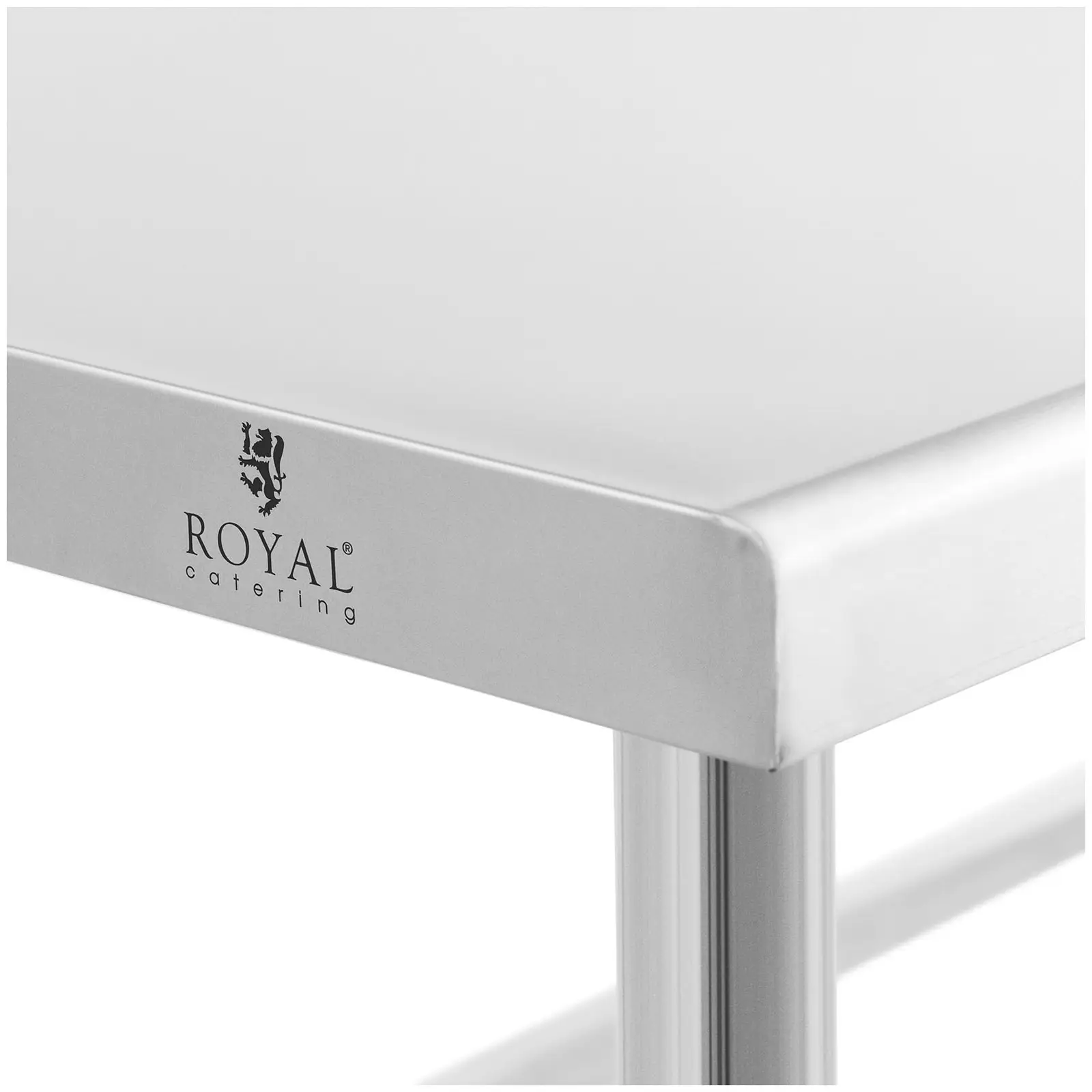 Table de travail inox - 180 x 60 cm - Dosseret - Capacité de 95 kg - Royal Catering