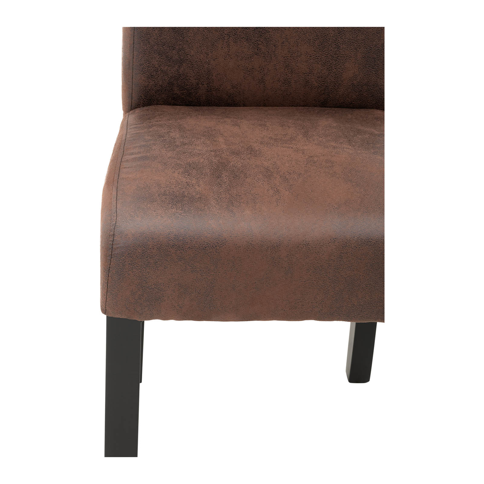 Chaise rembourrée - Lot de 2 - 180 kg max. - Surface d'assise de 44,5 x 44 cm - Coloris marron