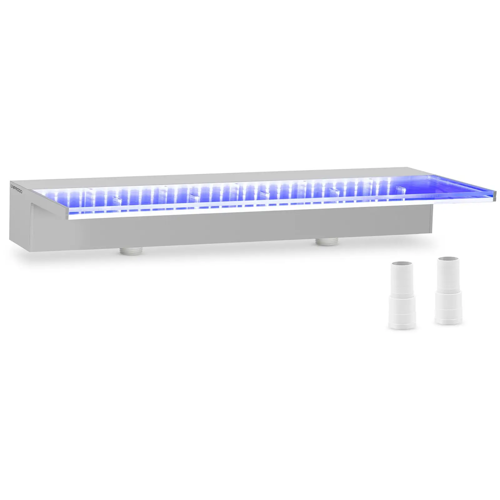 Fontaine de piscine - 60 cm - Éclairage LED - Bleu / Blanc - Lame d'eau 135 mm