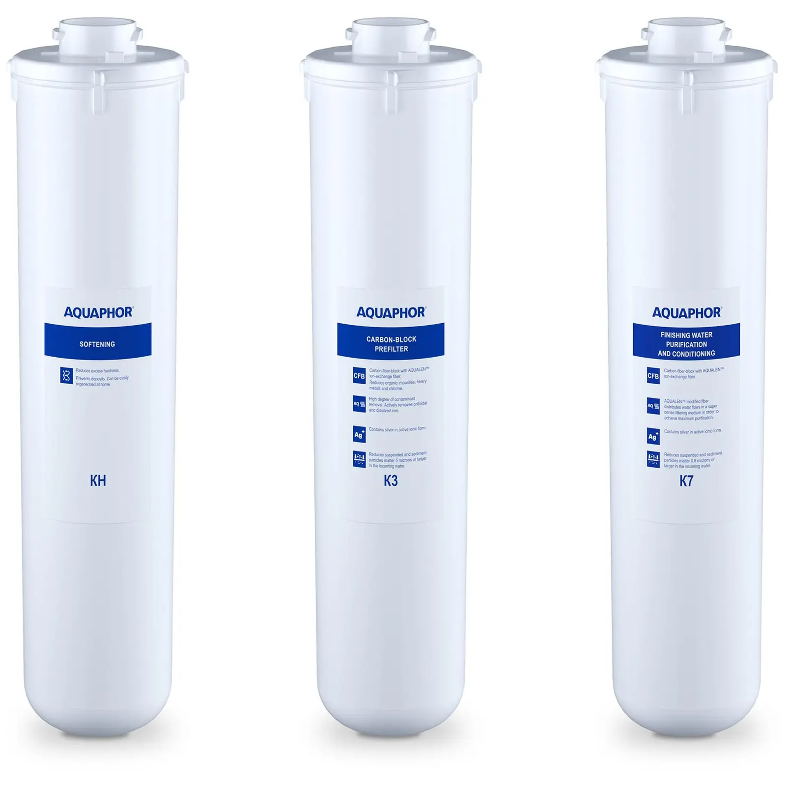 Filtre à charbon actif eau Aquaphor - Kit de filtres de rechange avec filtre calcaire