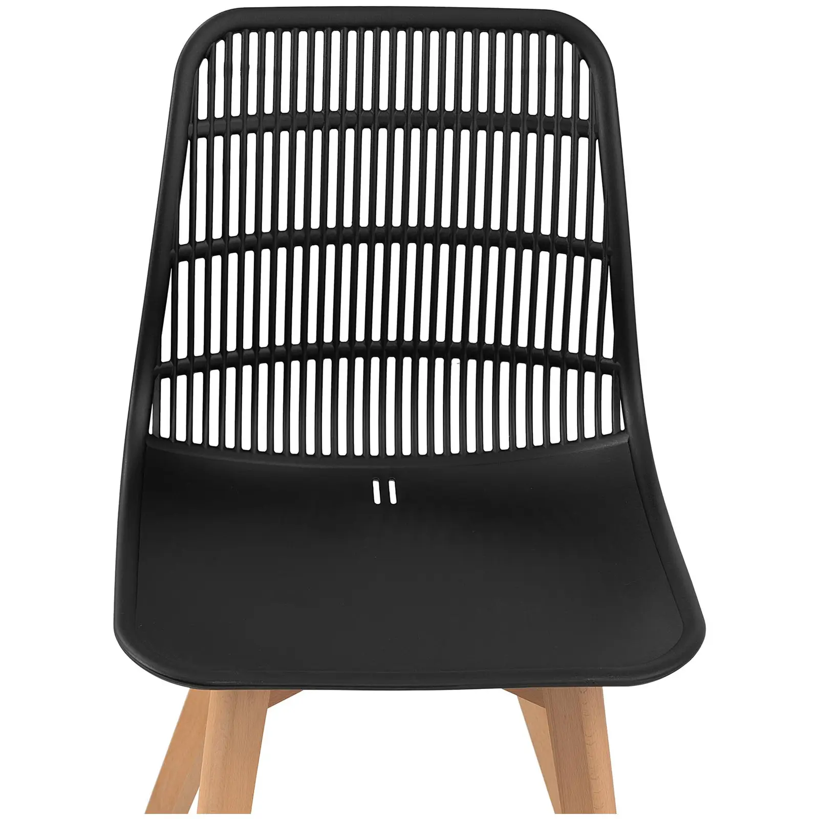 Chaise - Lot de 2 - 150 kg max. - Surface d'assise de 460 x 460 x 450 mm - Coloris noir