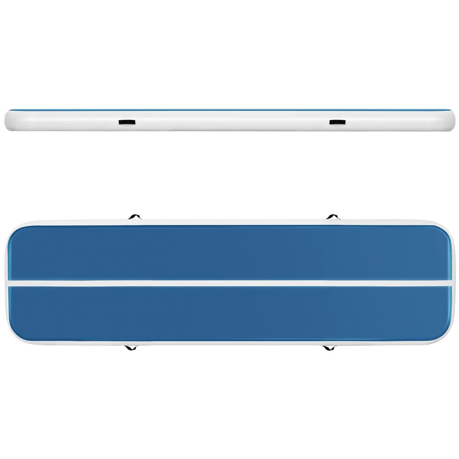Air tumbling mat - 400 x 100 x 20 cm - 200 kg - Bleu/blanc