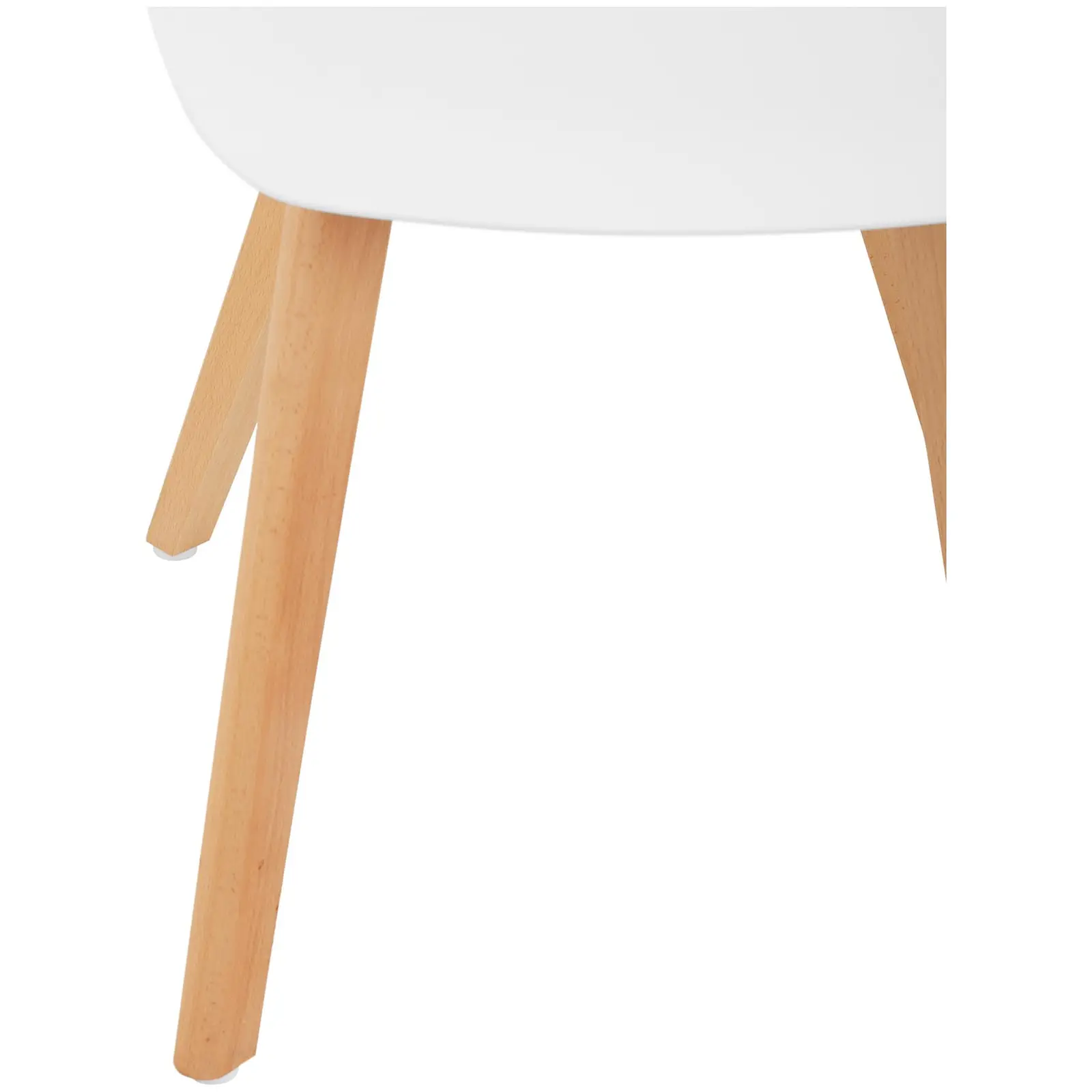 Chaise - Lot de 2 - 150 kg max. - Surface d'assise de 40 x 38 cm - Coloris blanc