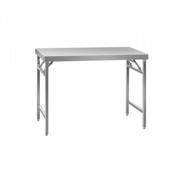 Occasion Table de travail pliable - acier inoxydable - 120 x 60 cm