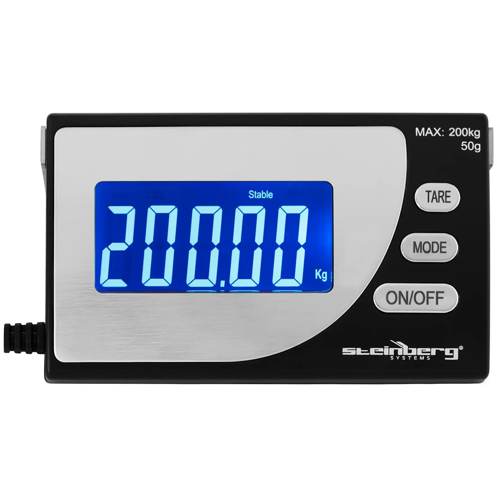 Pèse-colis numérique - 200 kg / 50 g - 30 x 30 cm - Écran LCD externe