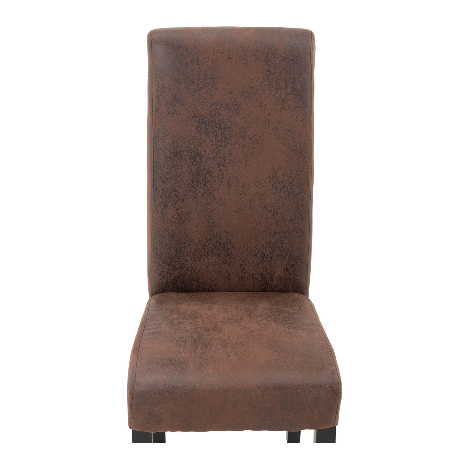 Chaise rembourrée - Lot de 2 - 180 kg max. - Surface d'assise de 44,5 x 44 cm - Coloris marron