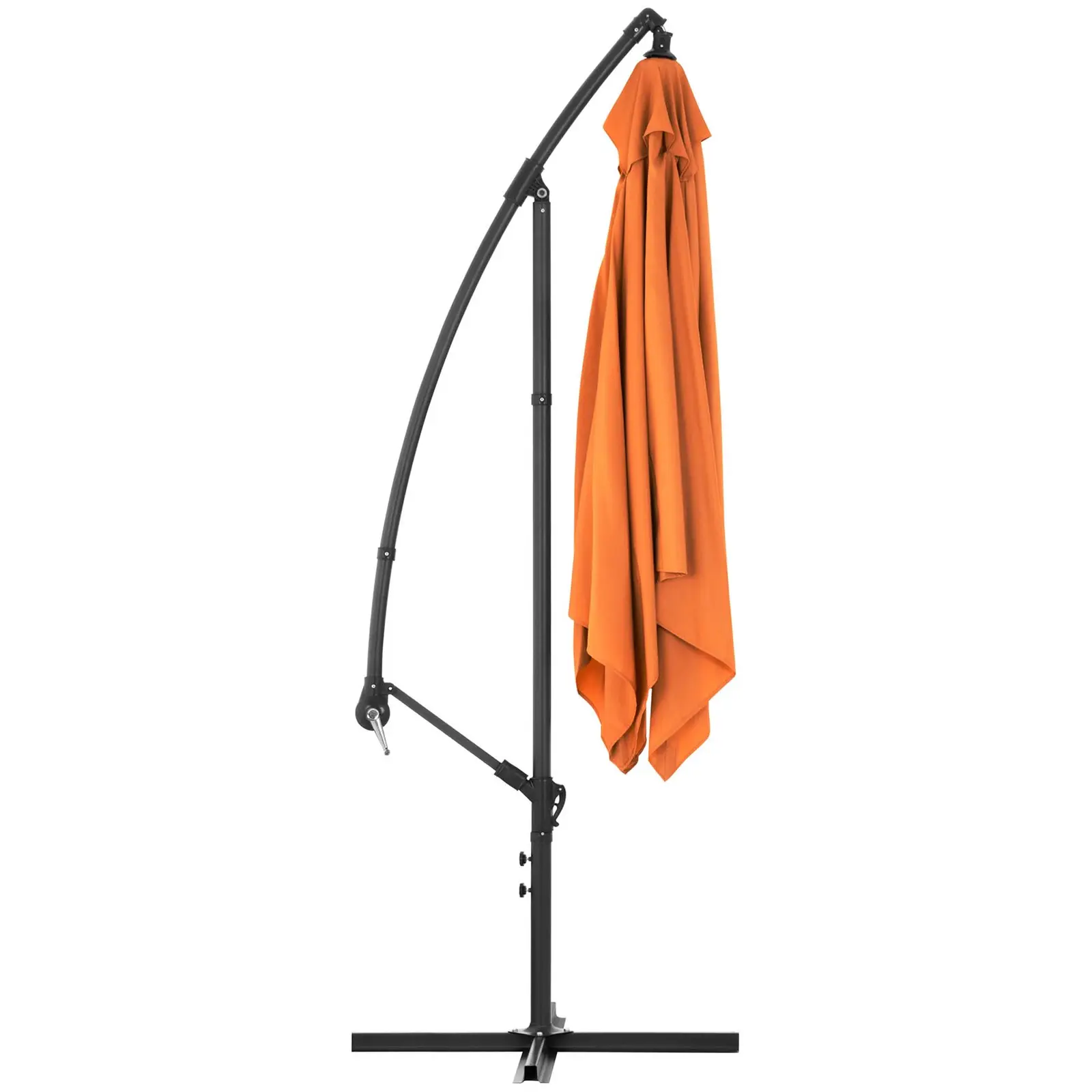 Parasol déporté - Orange - Rectangulaire - 250 x 250 cm - Inclinable