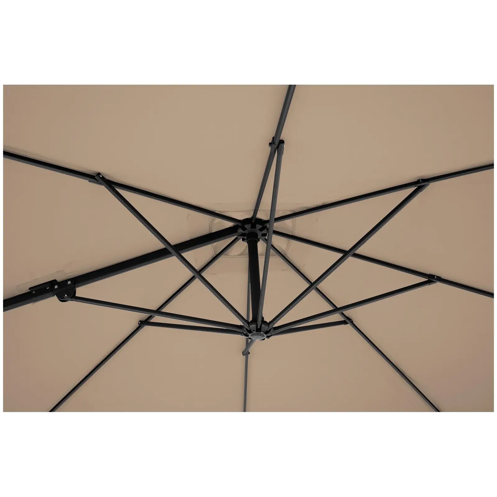 Occasion Parasol de jardin - Taupe - Carré - 250 x 250 cm - Pivotant