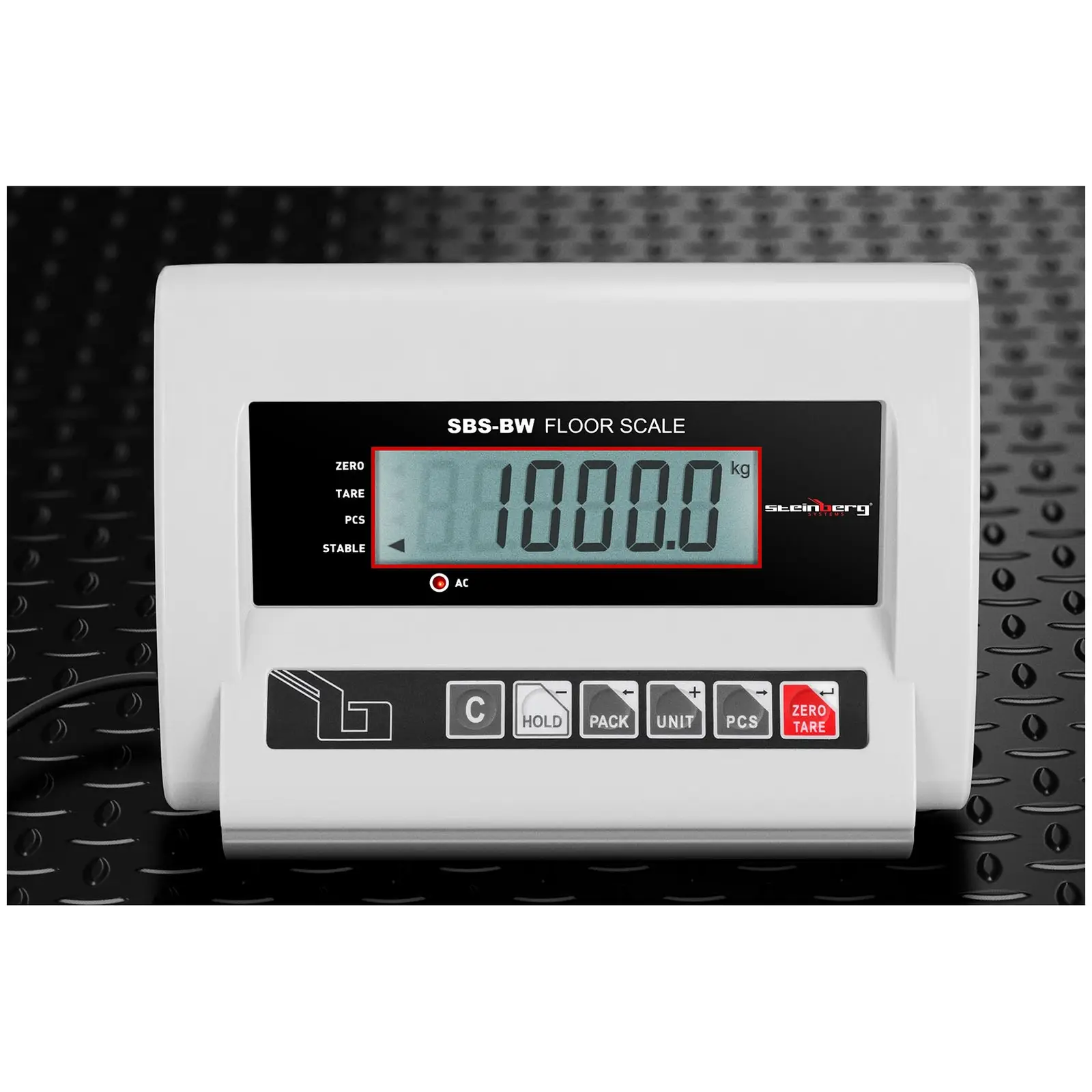 Balance au sol ECO - 1000 kg / 0,5 kg - LCD