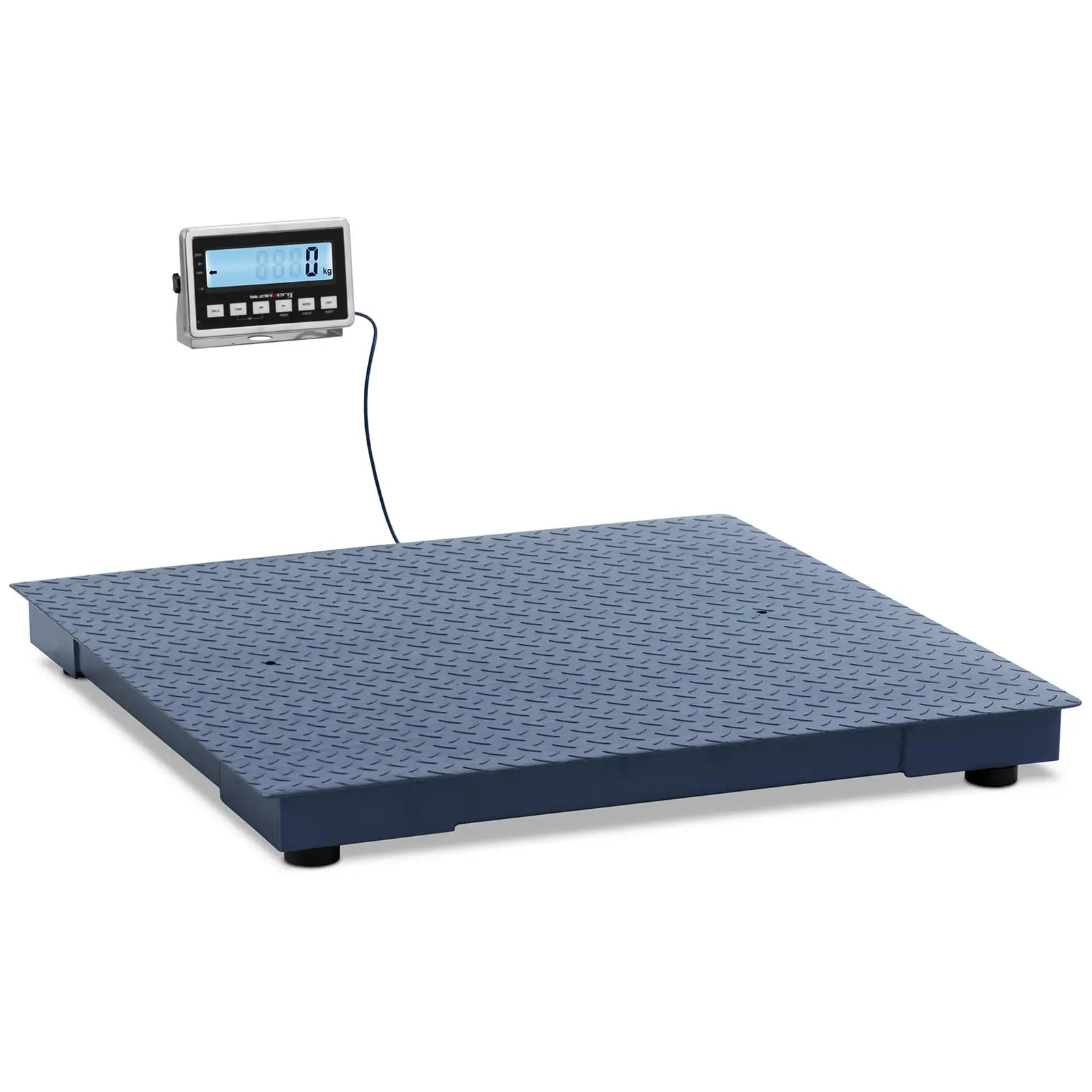 Balance au sol - 3000 kg / 1 kg - 1000 x 1000 mm - LCD