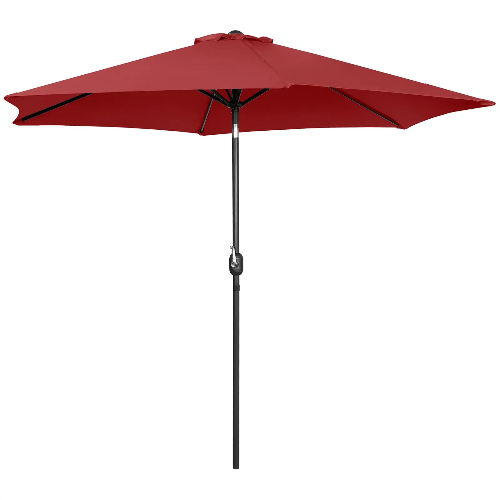 Parasol de terrasse – Bordeaux – Hexagonal – Ø 300 cm – Inclinable