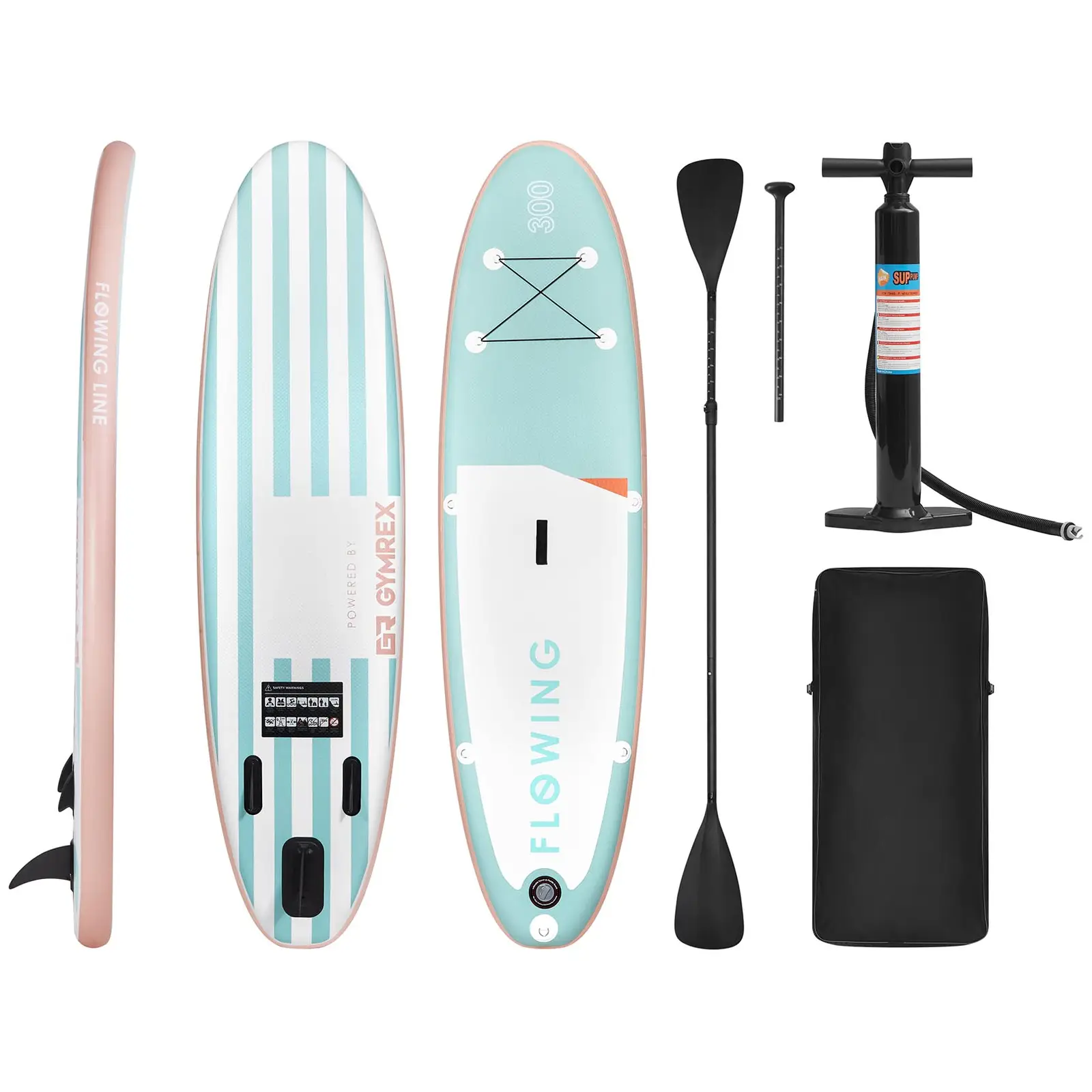 Stand up paddle gonflable - 100 kg - Menthe