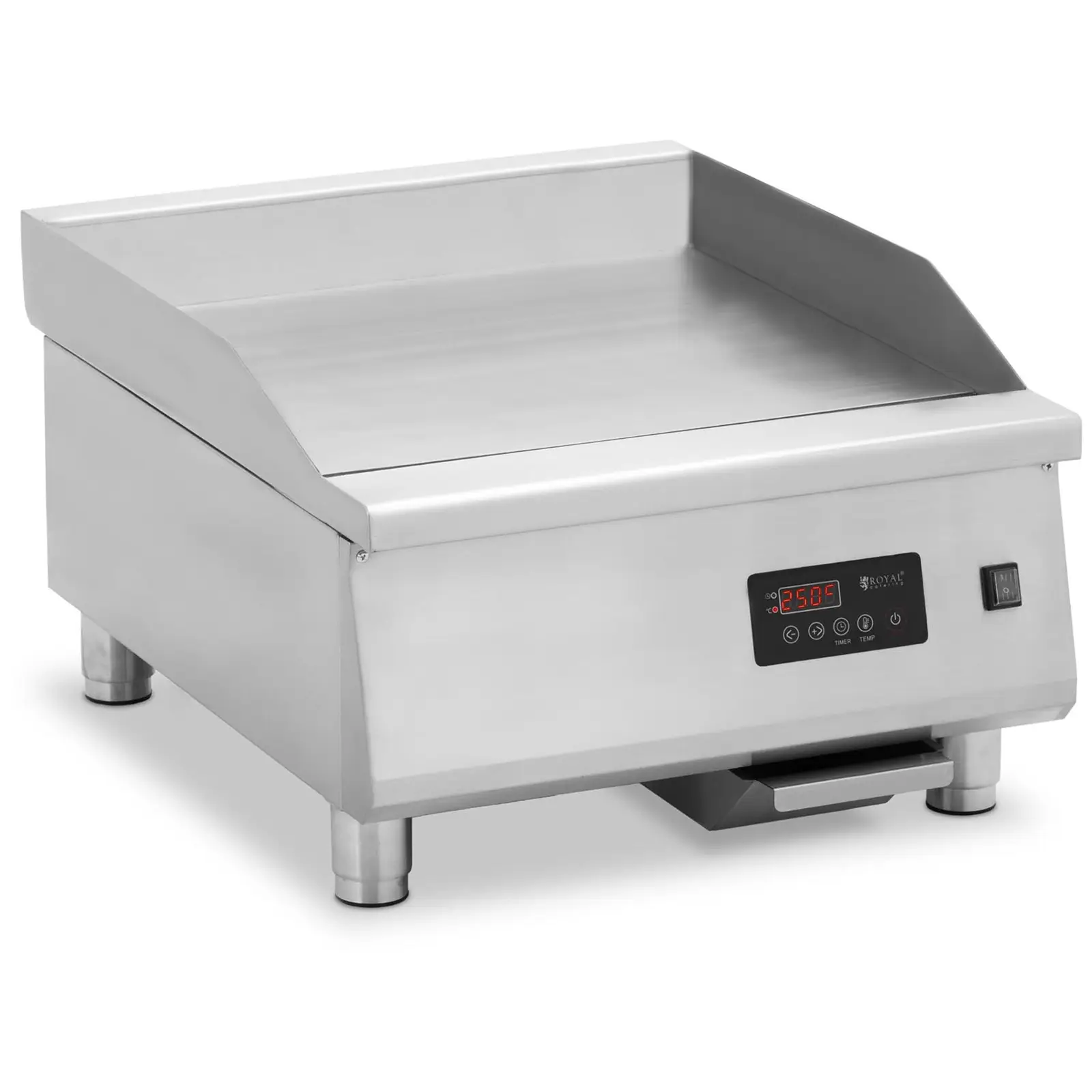 Grill de contact - 600 x 520 mm - lisse - 6000 W - Royal Catering