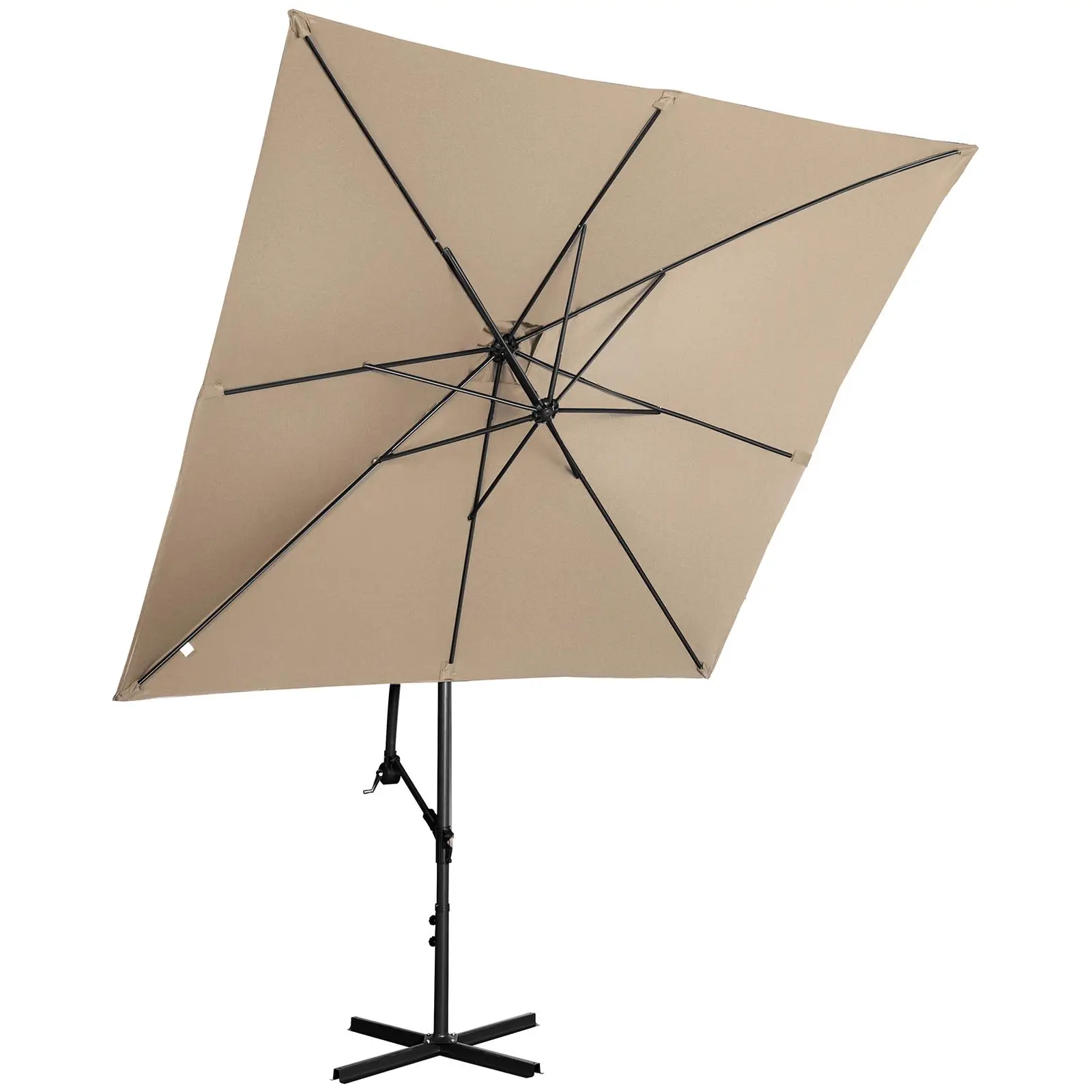 Occasion Parasol de jardin - Taupe - Carré - 250 x 250 cm - Inclinable