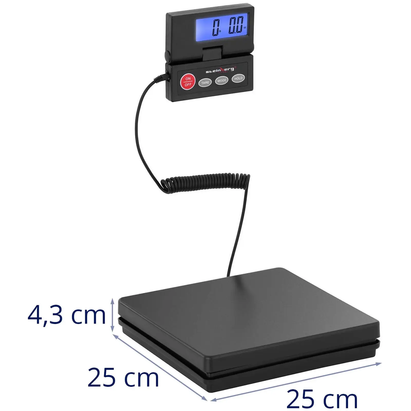 Pèse-colis digital - 40 kg / 1 g - Basic - écran LCD externe