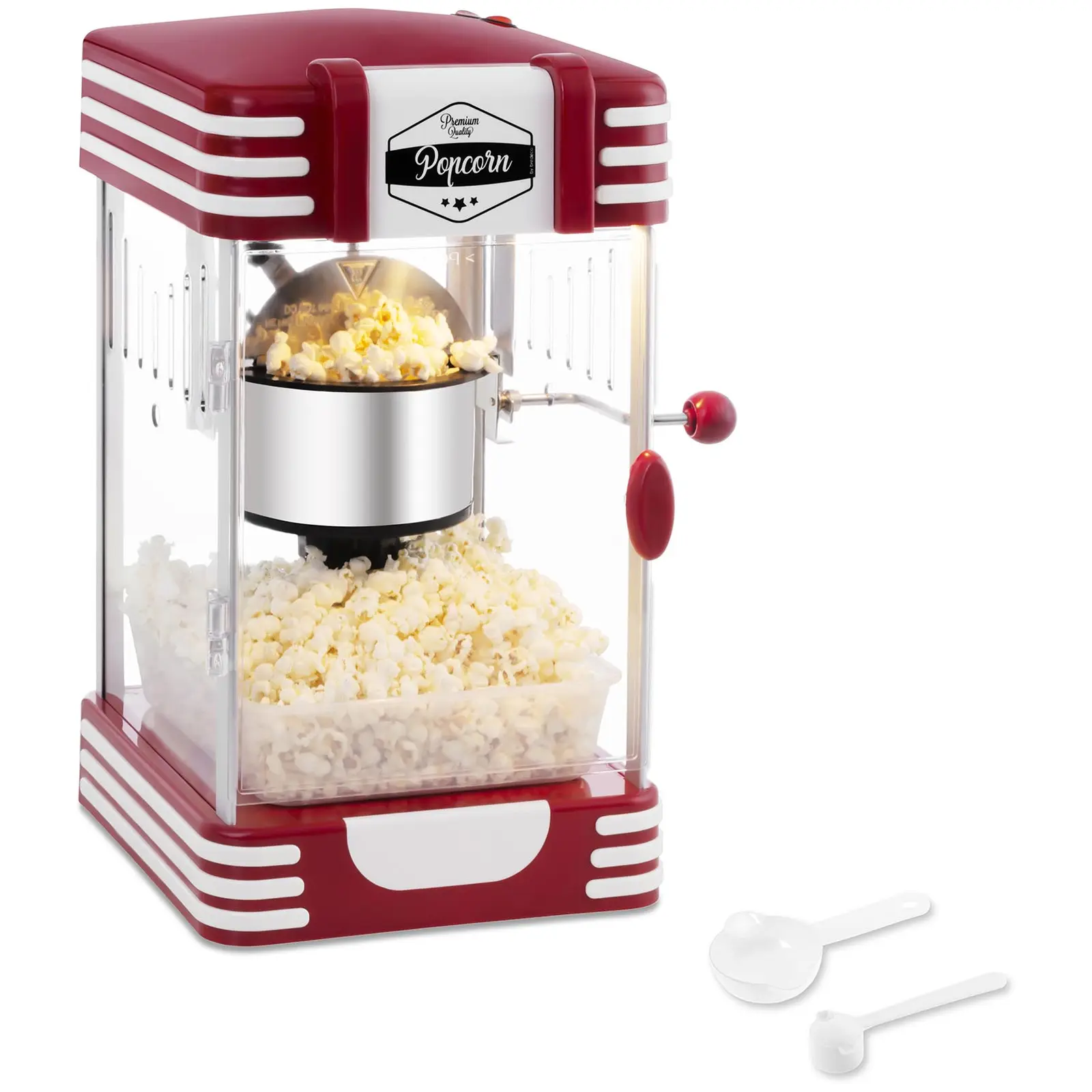 Machine à popcorn - Design rétro années 1950 - Rouge