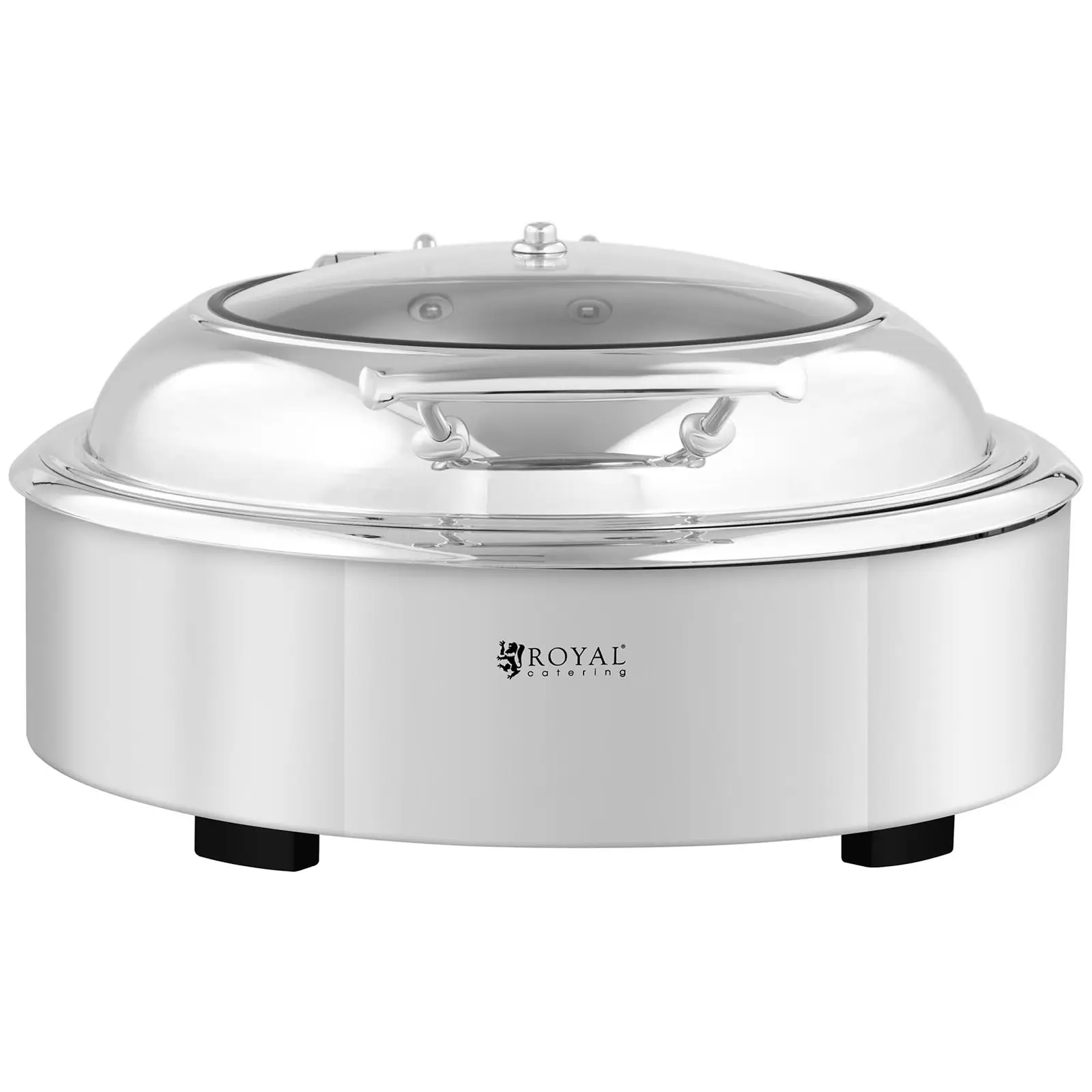 Chafing dish rond avec hublot - Royal Catering - 5,5 l