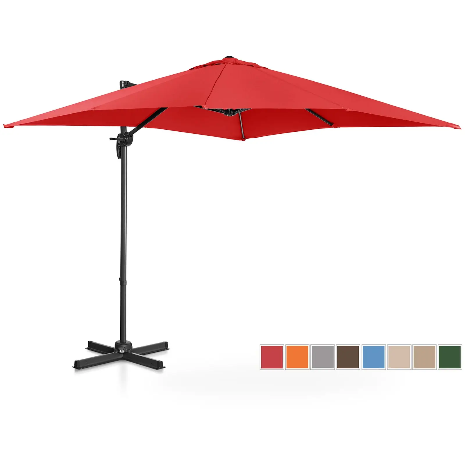 Parasol de jardin - Red - Carré - 250 x 250 cm - Pivotant
