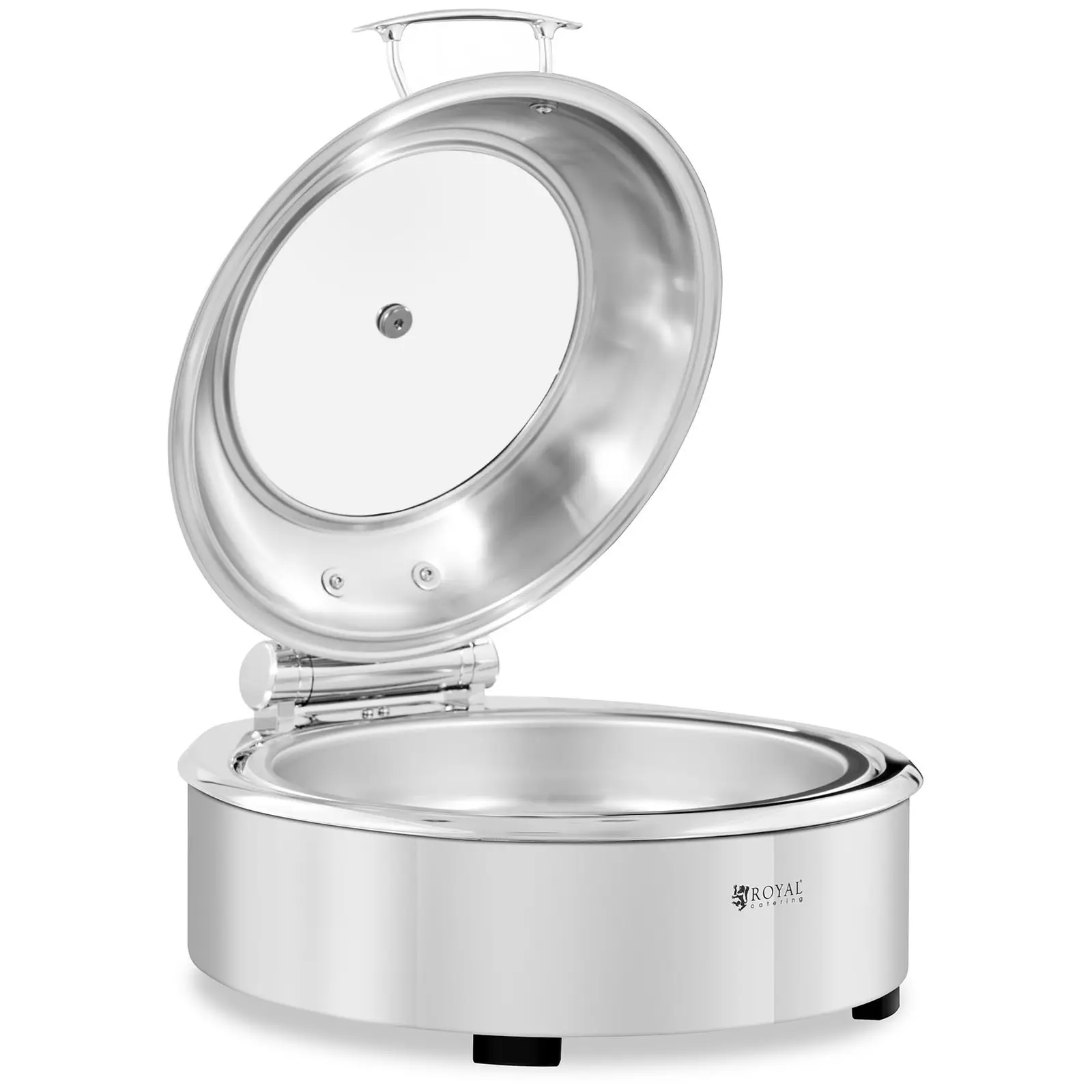 Chafing dish rond avec hublot - Royal Catering - 5,5 l