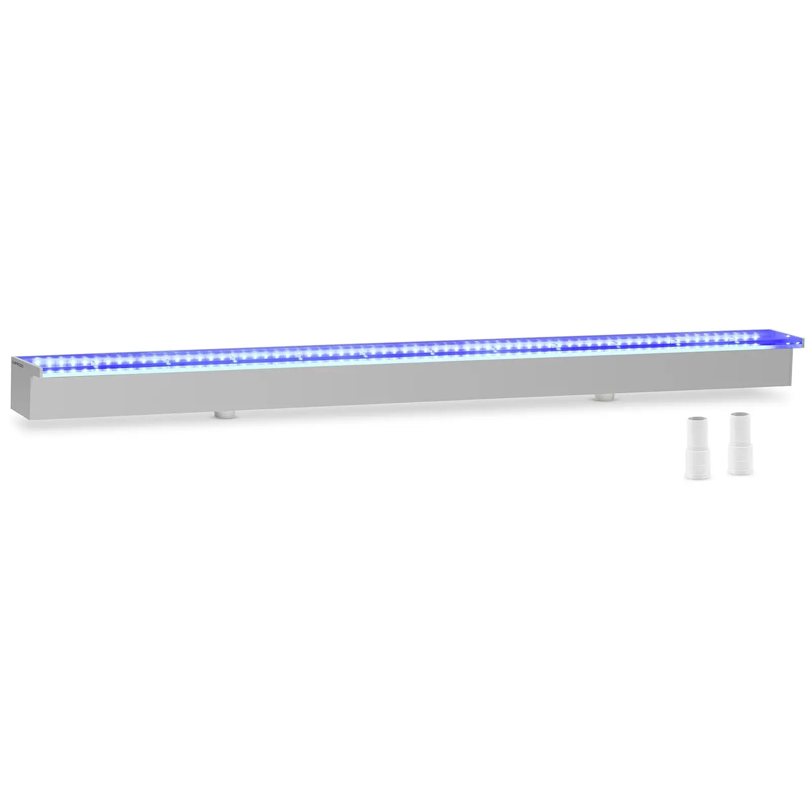 Fontaine de piscine - 120 cm - Éclairage LED - Bleu / Blanc - Lame d'eau 30 mm