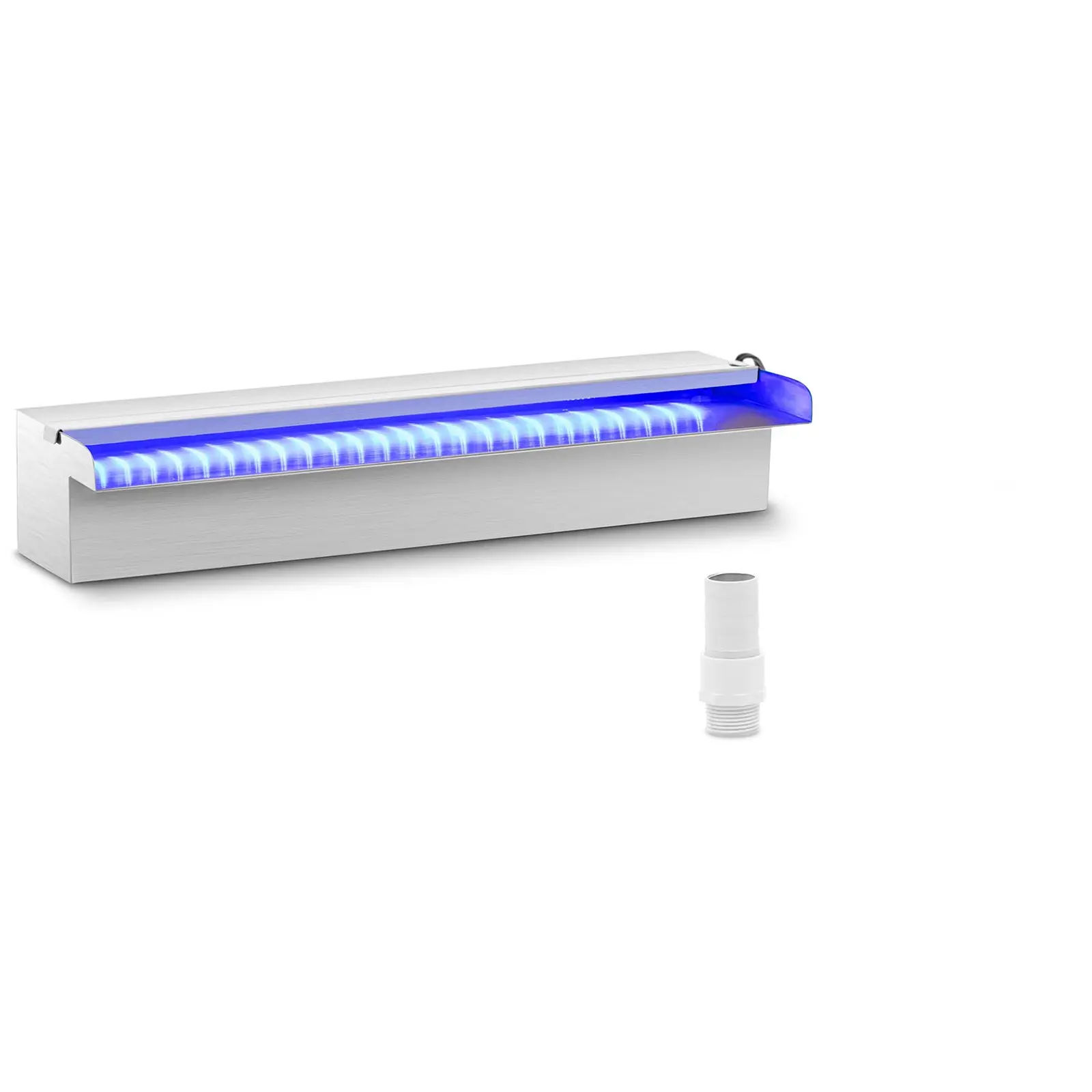 Fontaine de piscine - 45 cm - Éclairage LED - Bleu / Blanc