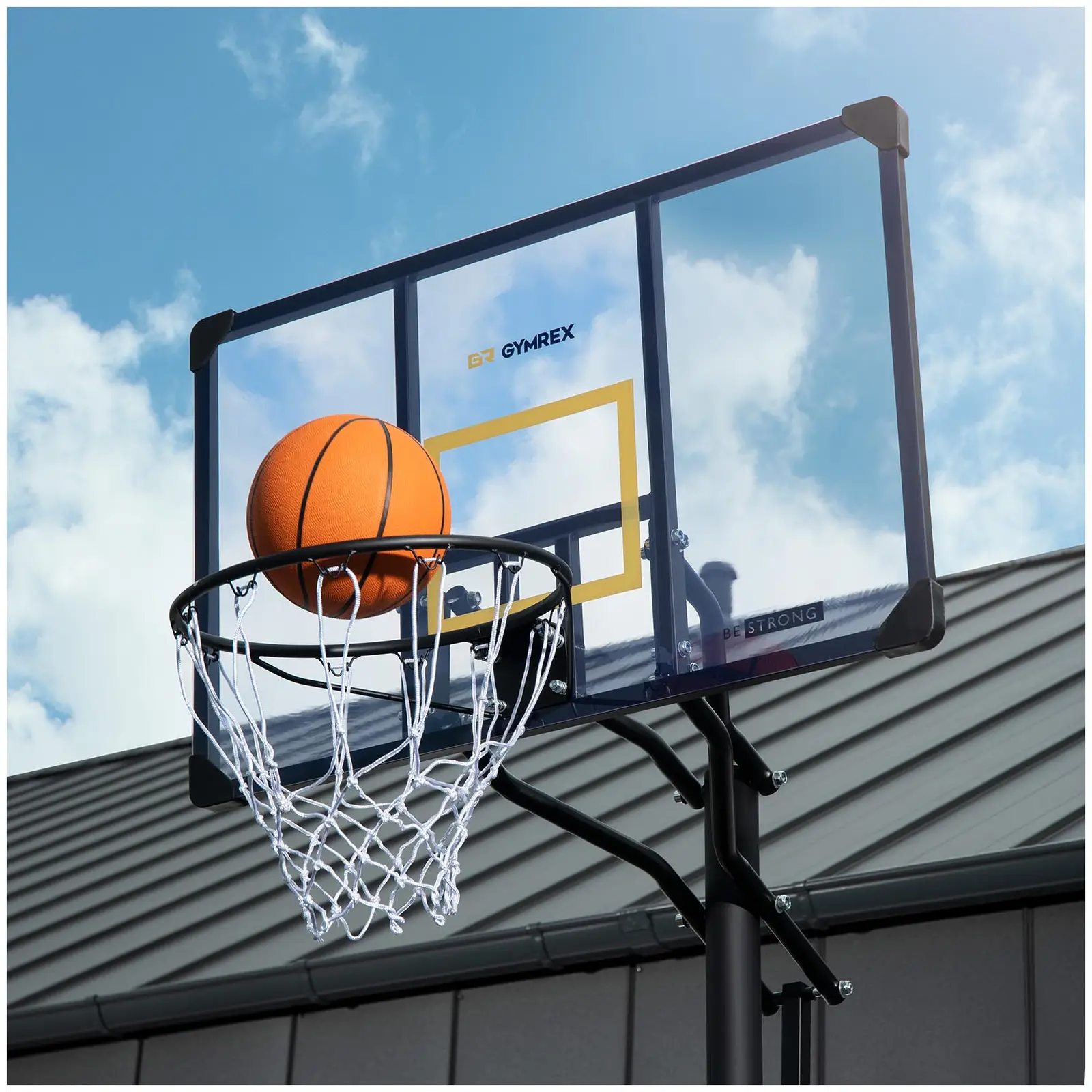 Panier de basketball sur pied - Réglable en hauteur - 230 à 305 cm